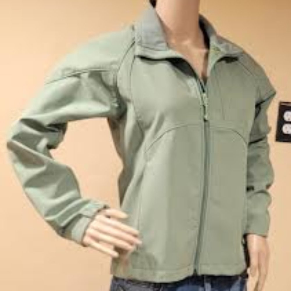 Black Diamond Women's Softshell Jacket, Green, Zip Pockets, Small - Picture 2 of 9